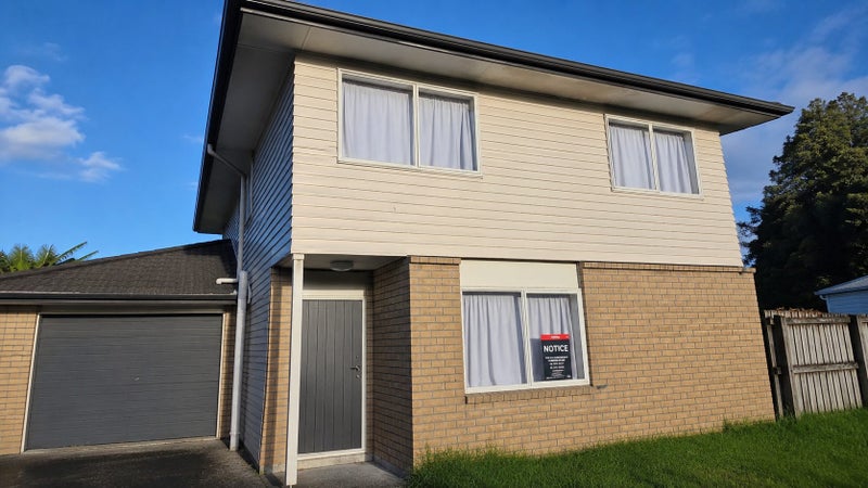 Exterior of the five bedroom home, top level only
