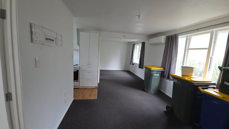 Open plan living and dining area